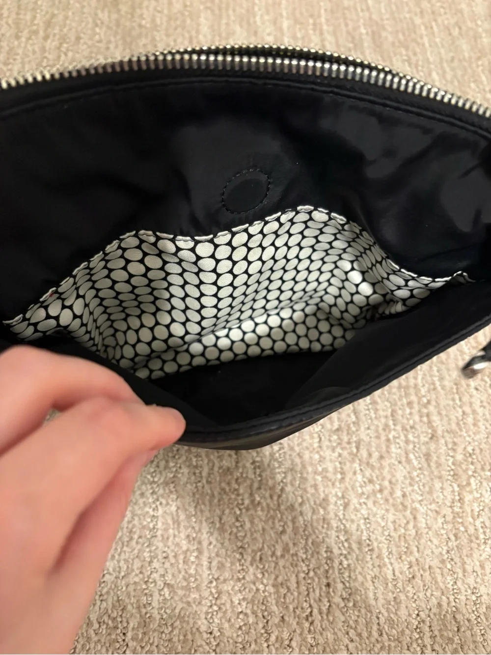 Brighton Black Crossbody with Silver Accents